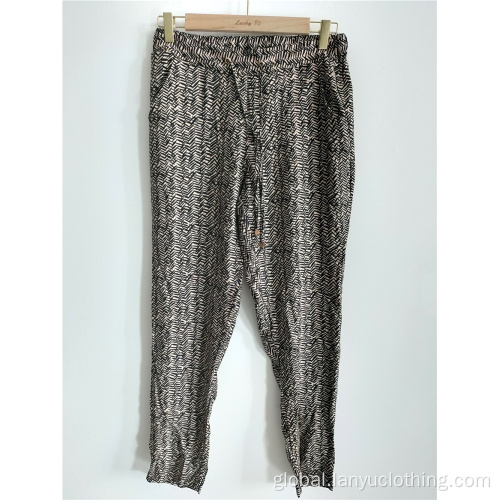 Women's Pants Ladies Loose Casual Drawstring Design Pant Factory